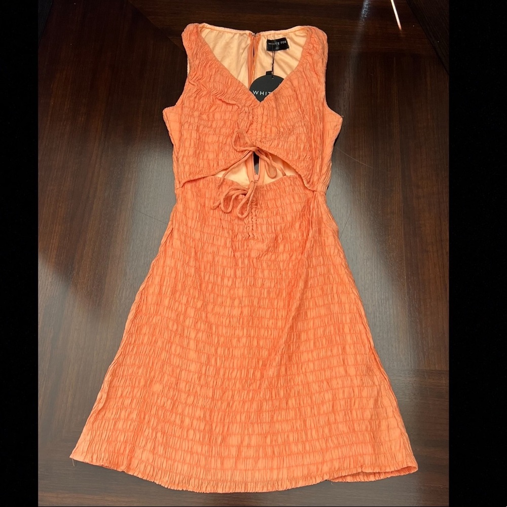 White Fox Discovering You Mini Dress Size XS Orange $60